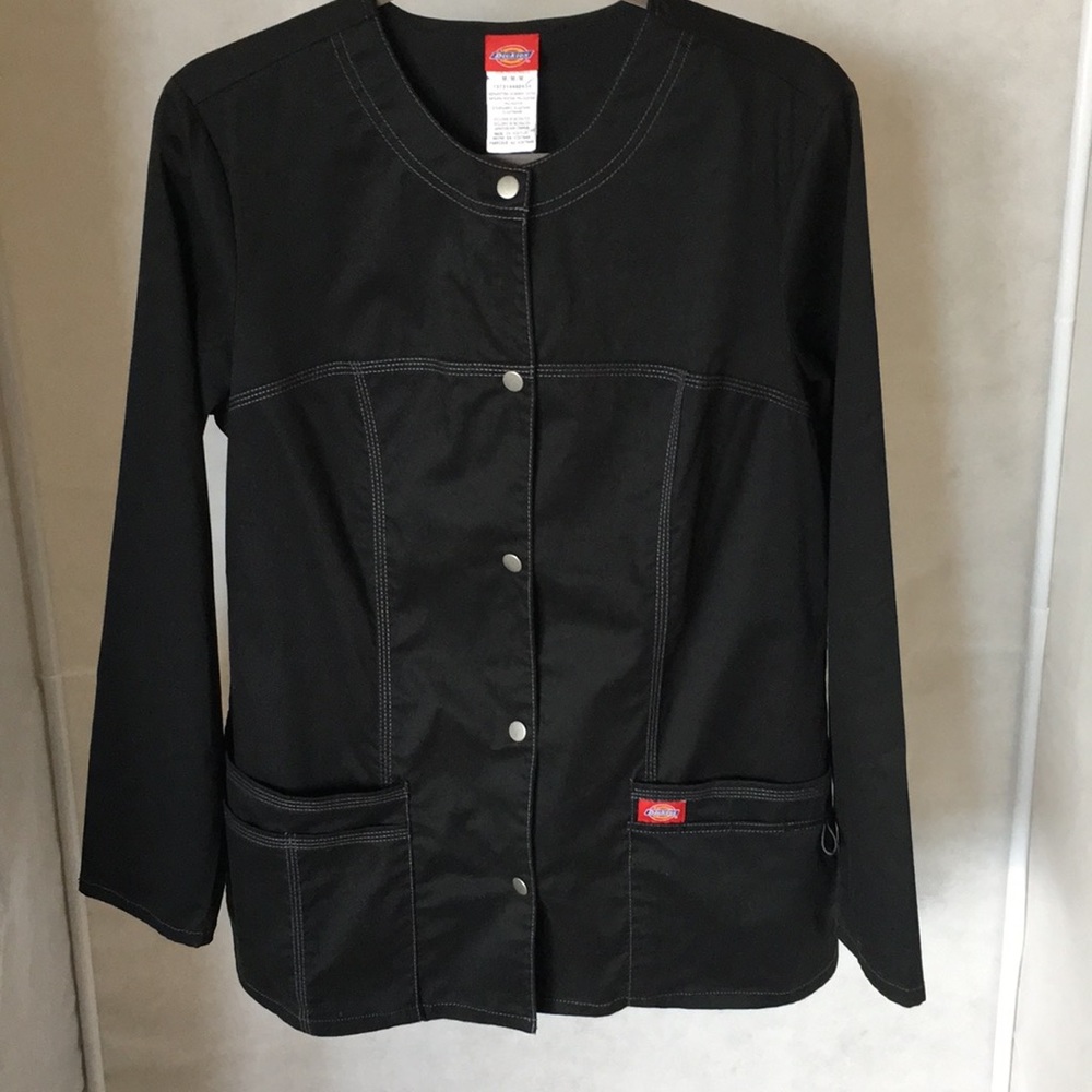 Dickies Gen Flex Black Lab Coat Sz M